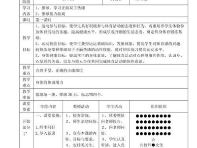 掌握排球正手下手双手垫球的技巧（打造精准稳定的双手垫球技术）